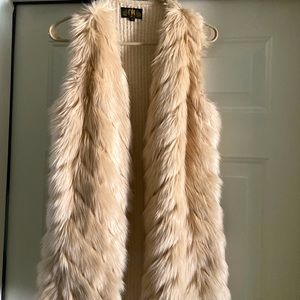 Metric Knits Fur and Sweater Vest